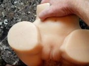 Bi ginger guy fucking sex toy, hot hairy ginger cums!